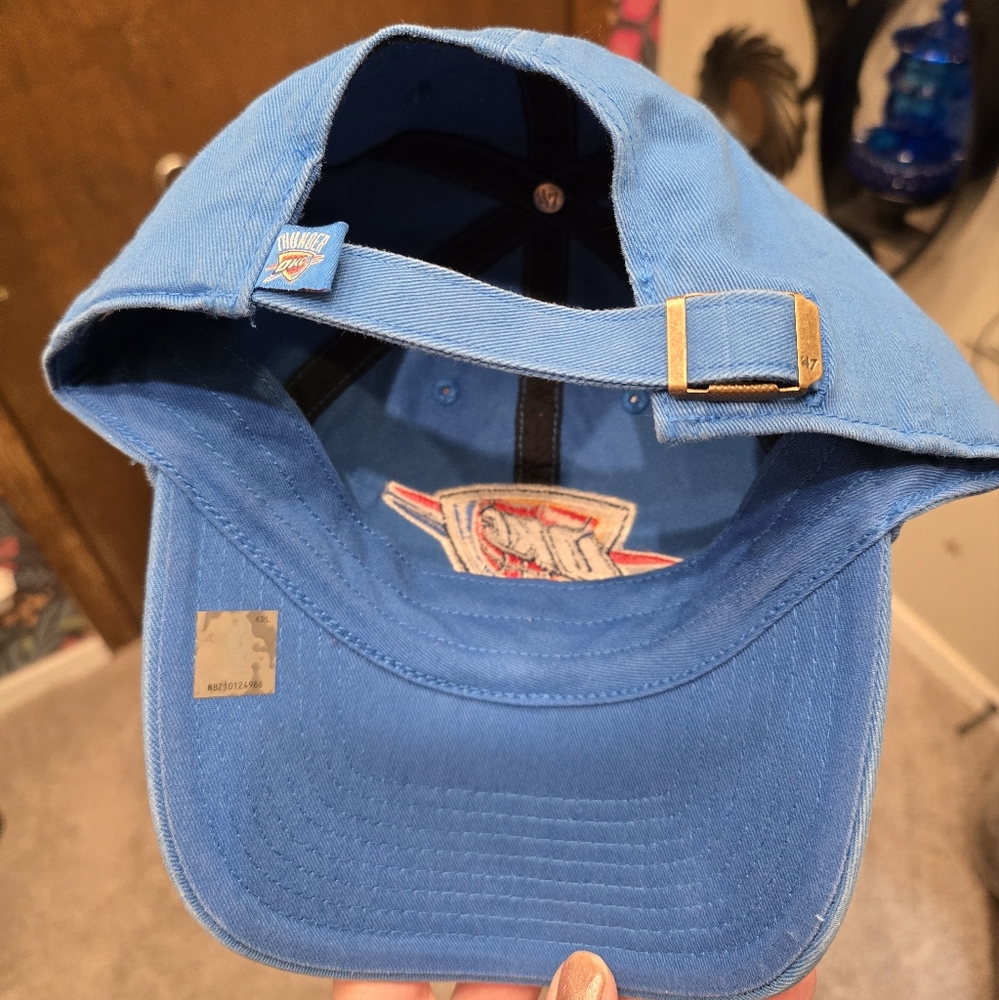 NBA 47 Brand OKC Thunder Classic Baseball Cap, one size. Brand new! - Picture 3 of 4
